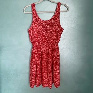 Patterned Coral Dress